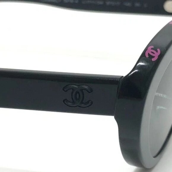 CHANEL 5416-A CC Mark Eyewear Oval Shape sunglasses Plastic Black Unused main image 9